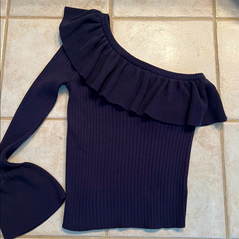 Rebecca Minkoff One Shoulder sweater top